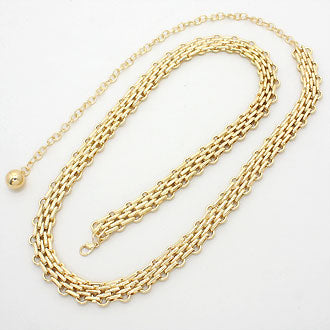 iLLASPARKZ Gold Tone Metal Mesh Belt