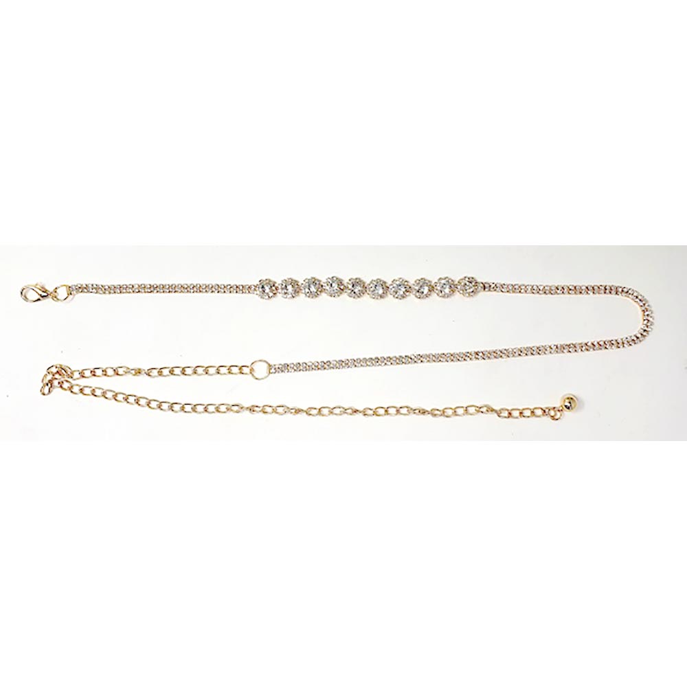 iLLASPARKZ Round Accented Rhinestone Belt