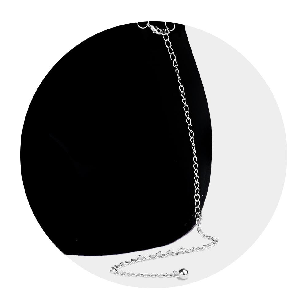 iLLASPARKZ Rhinestone Pave Infinity Accented Chain Belt