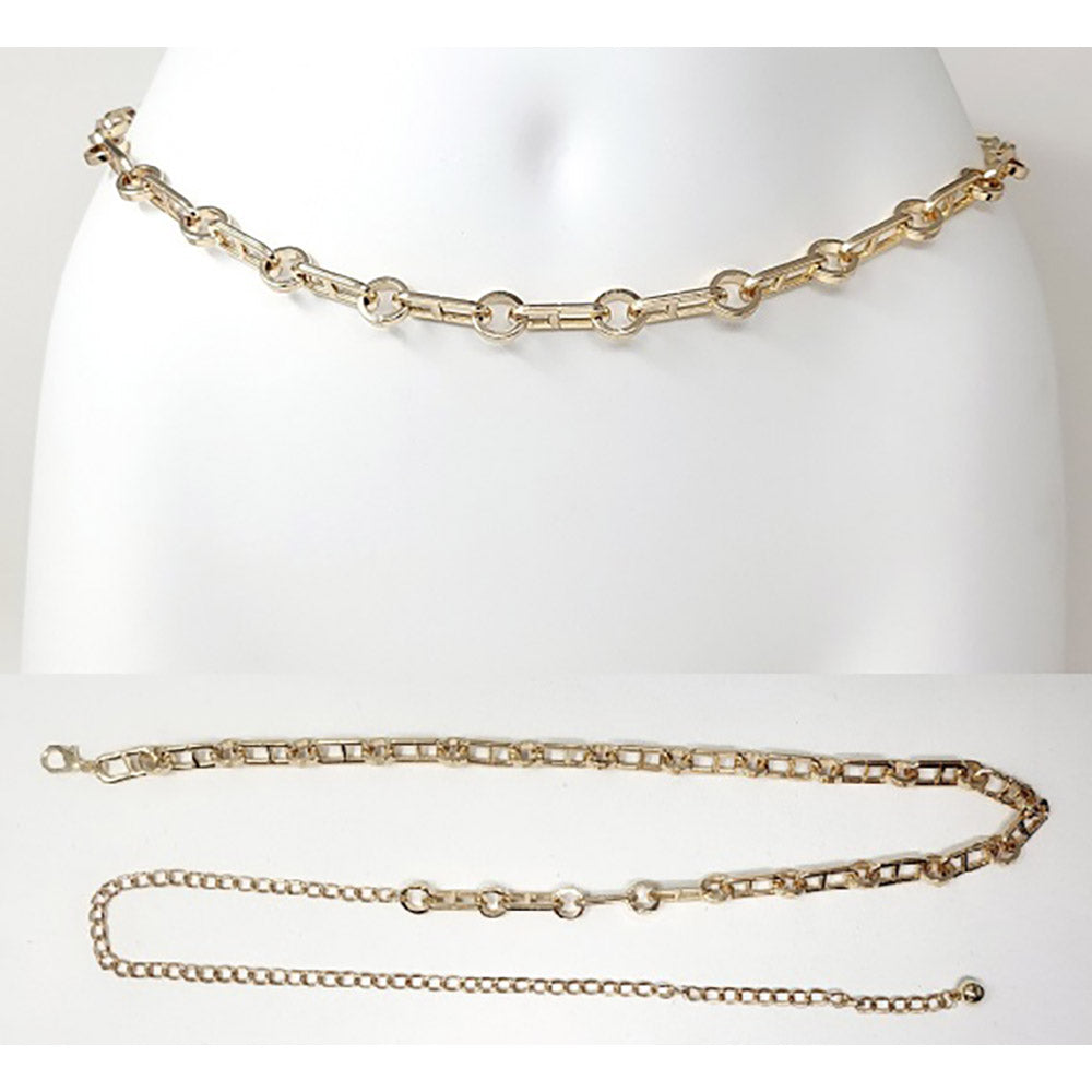 iLLASPARKZ Minimalist Metal Link Chain Waist Belt