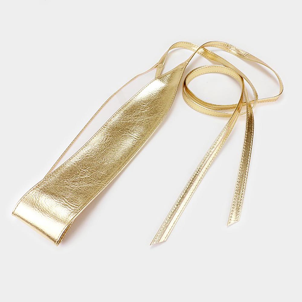 iLLASPARKZ Wide Faux Leather Wrap Belt