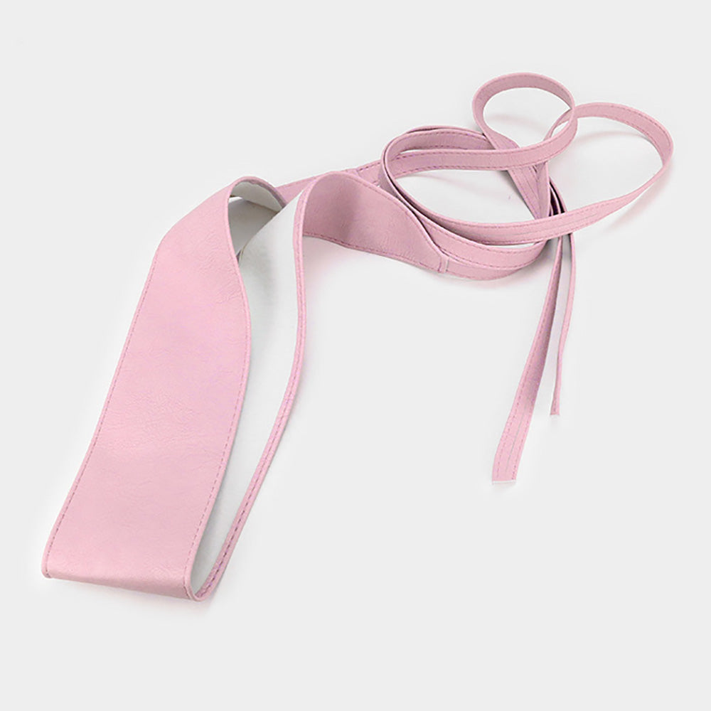 iLLASPARKZ Wide Faux Leather Wrap Belt