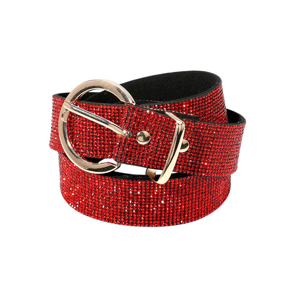 iLLASPARKZ Bling Studded Solid Belt