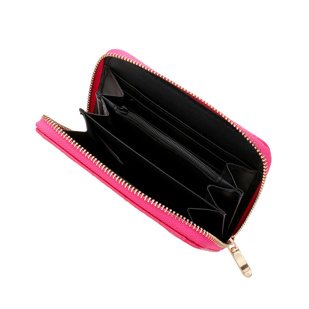 iLLASPARKZ Diamond Patterned Solid Wallet