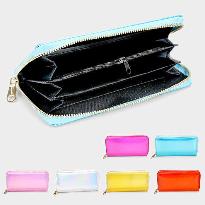 iLLASPARKZ Hologram Zipper Wallet