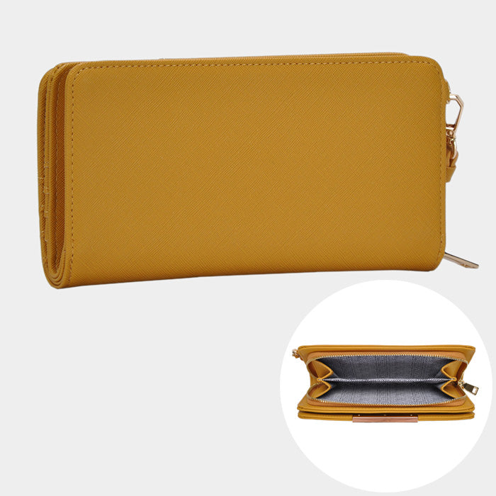iLLASPARKZ Faux Leather Zipper Wallet