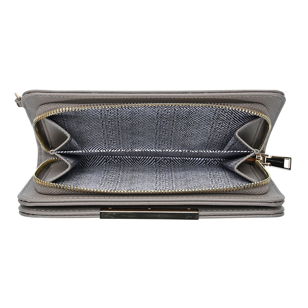 iLLASPARKZ Faux Leather Zipper Wallet