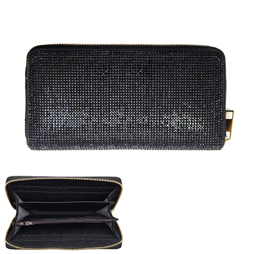 iLLASPARKZ Bling Solid Zipper Wallet