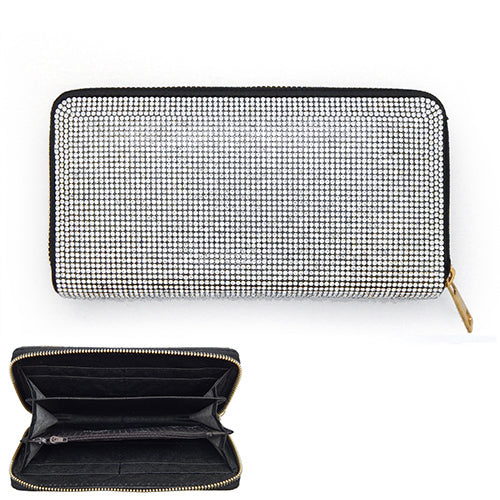 iLLASPARKZ Bling Solid Zipper Wallet