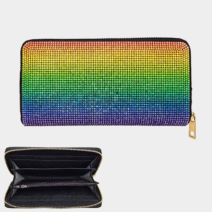 iLLASPARKZ Bling Rainbow Zipper Wallet