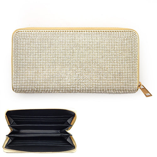 iLLASPARKZ Bling Solid Zipper Wallet