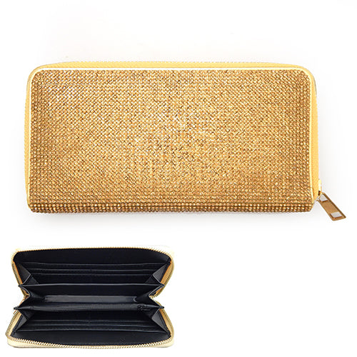 iLLASPARKZ Bling Solid Zipper Wallet