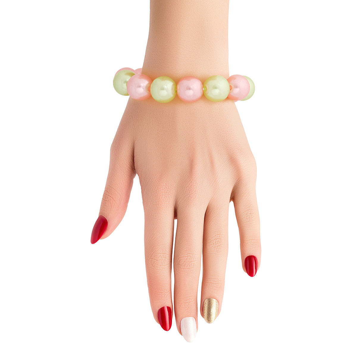 Pink Green Bubble Gum Pearl AKA Bracelet