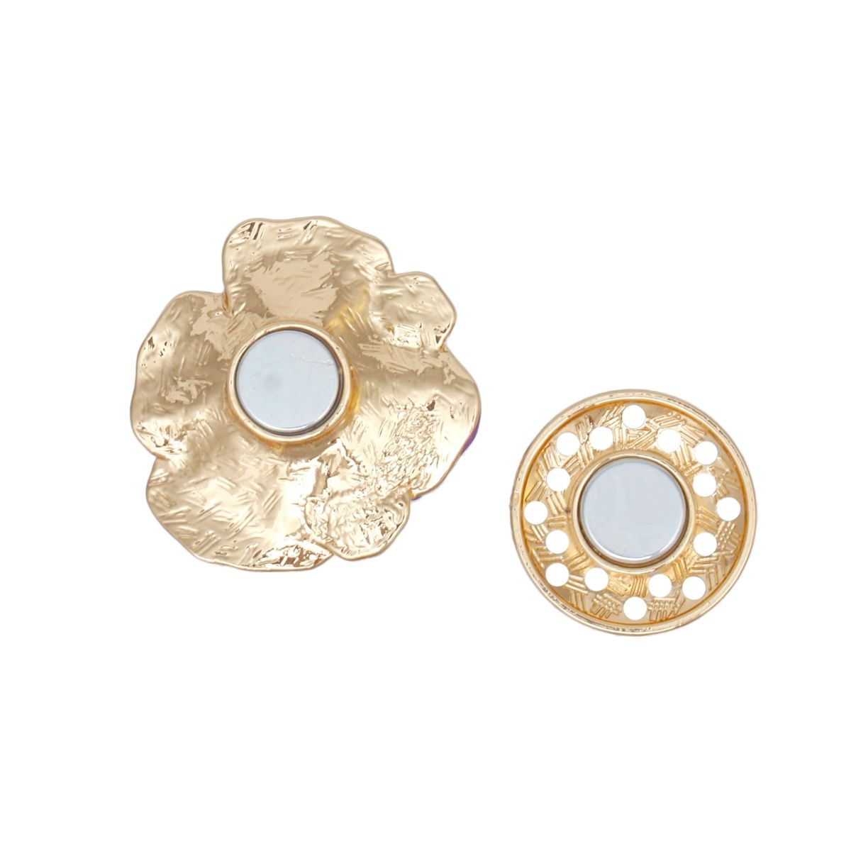 Magnetic Brooch White Poppy Pin for Women