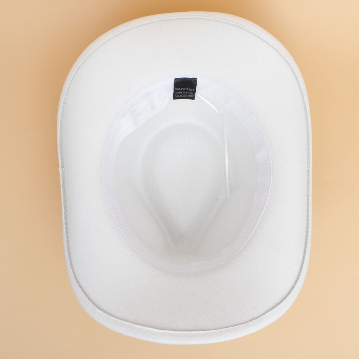 Cowboy Hat White Pinched Cowgirl Fashion Hat