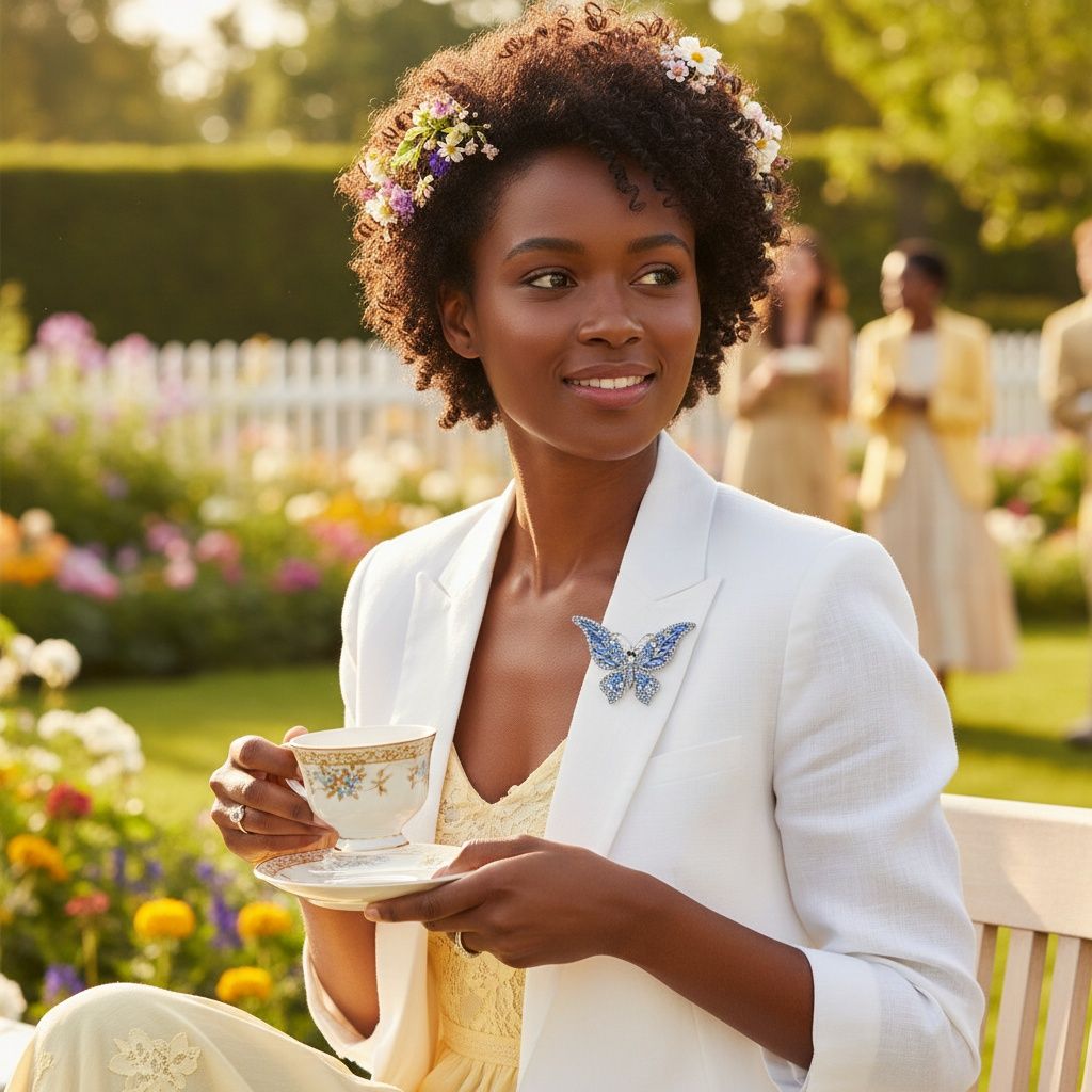 Brooch Light Blue Stone Butterfly Silver Brooch