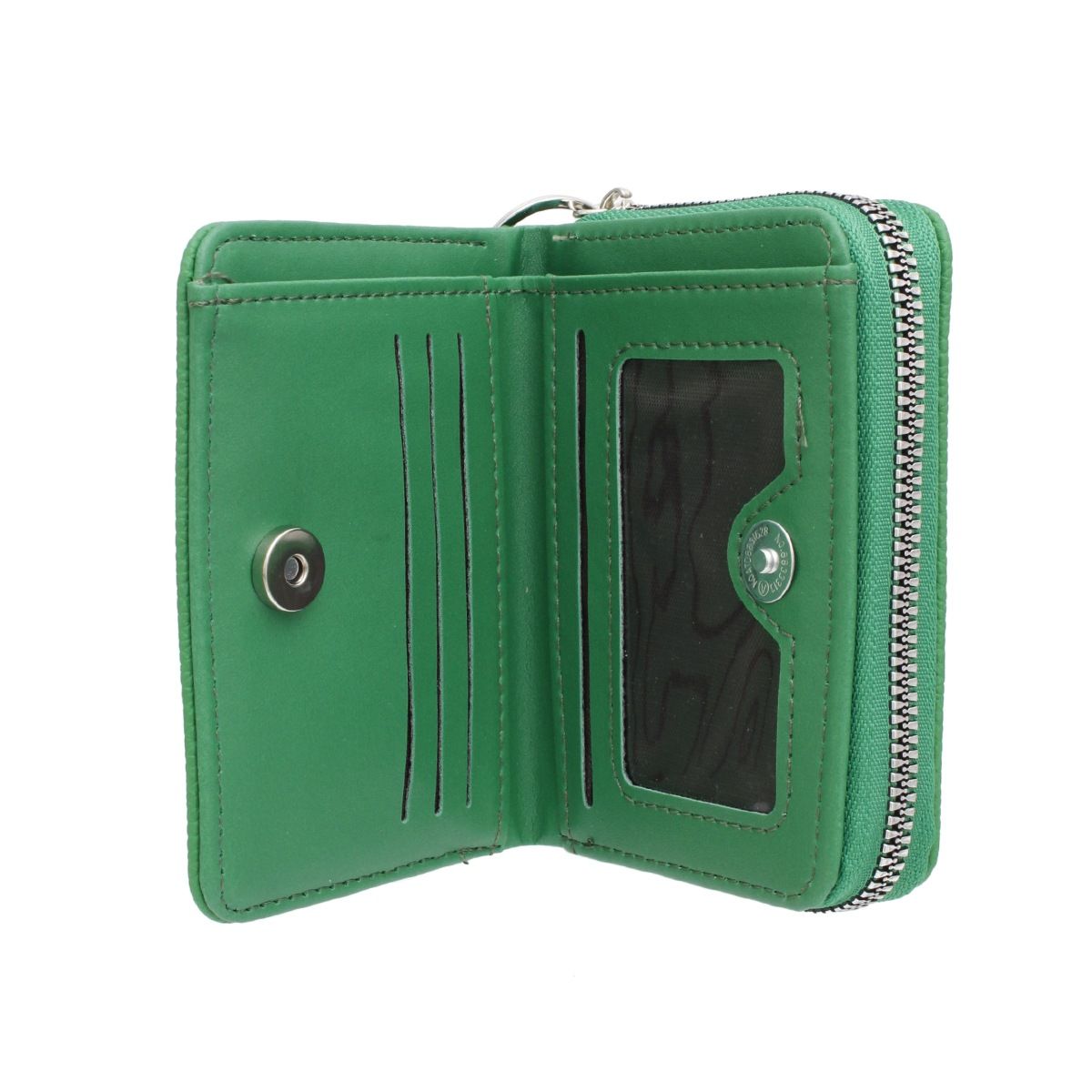 AKA Sorority Green Tassel Keychain Zipper Wallet