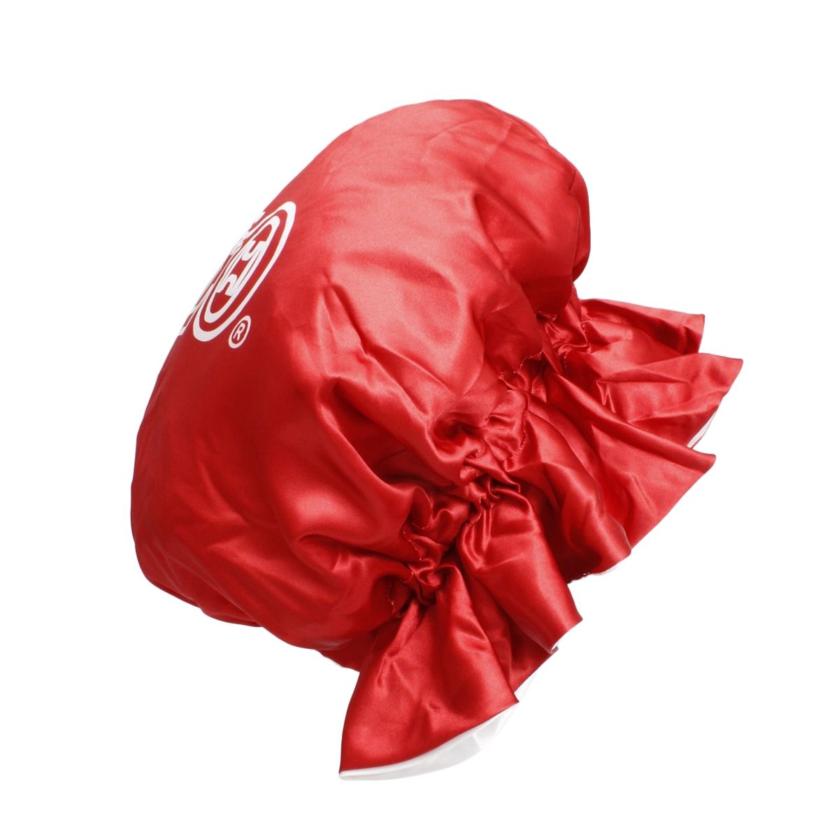 DST Sorority Red White Satin Sleep Bonnet Cap