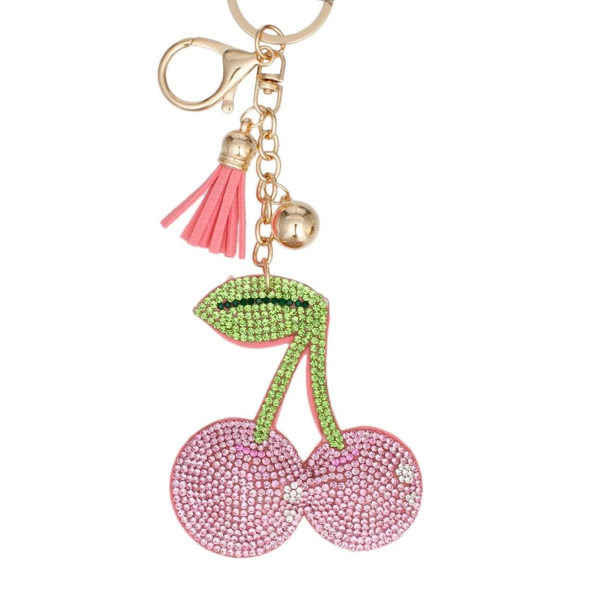 Keychain Cheeky Coquette Pink Cherry Bag Charm