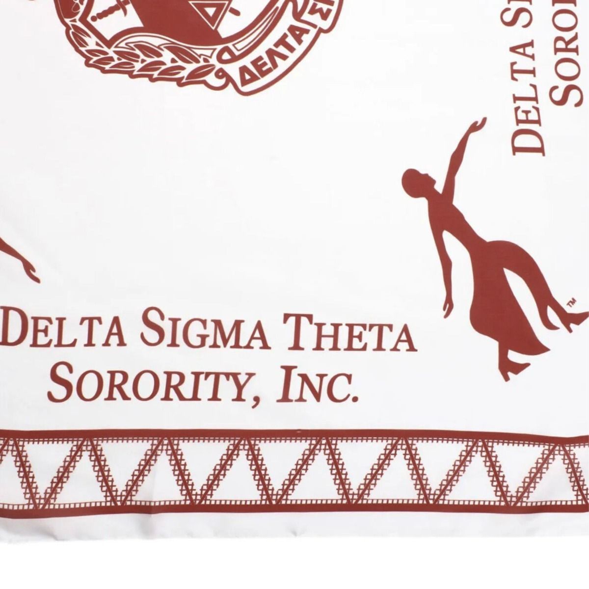 DST Sorority Fortitude White Square Scarf