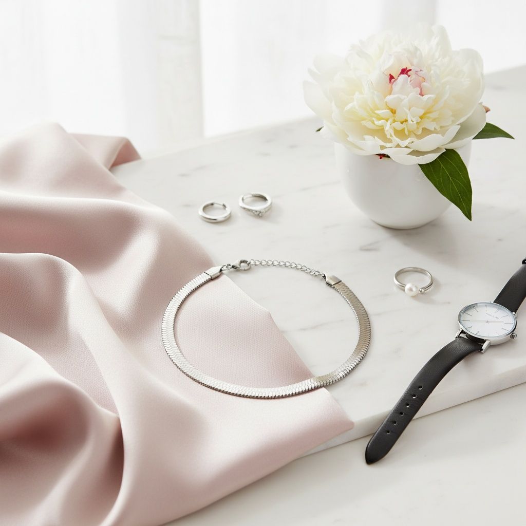 Anklet 8mm Silver Stainless Steel Miami Chain