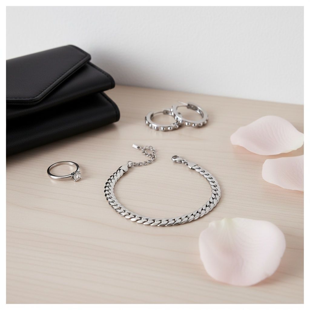 Anklet 6.5mm Silver Steel Herringbone Chain