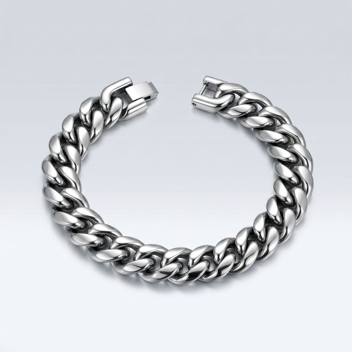 Men's RDC 14mm Silver Stainless Steel Bracelet