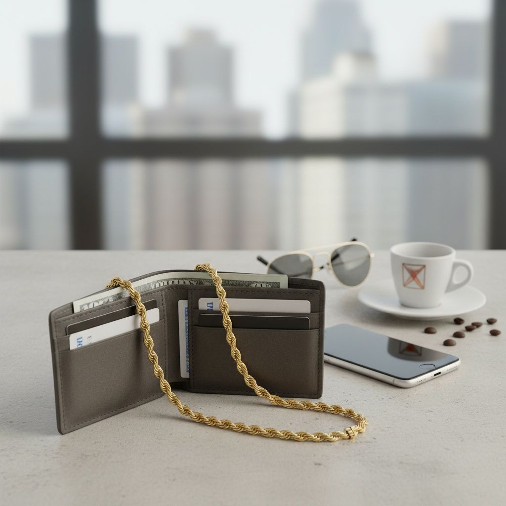 Mens 20in 8mm Gold 18K Stainless Steel Rope Chain