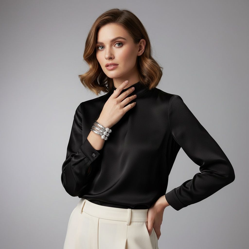 White Pearl Edgy Meets Classy Silver Bracelet