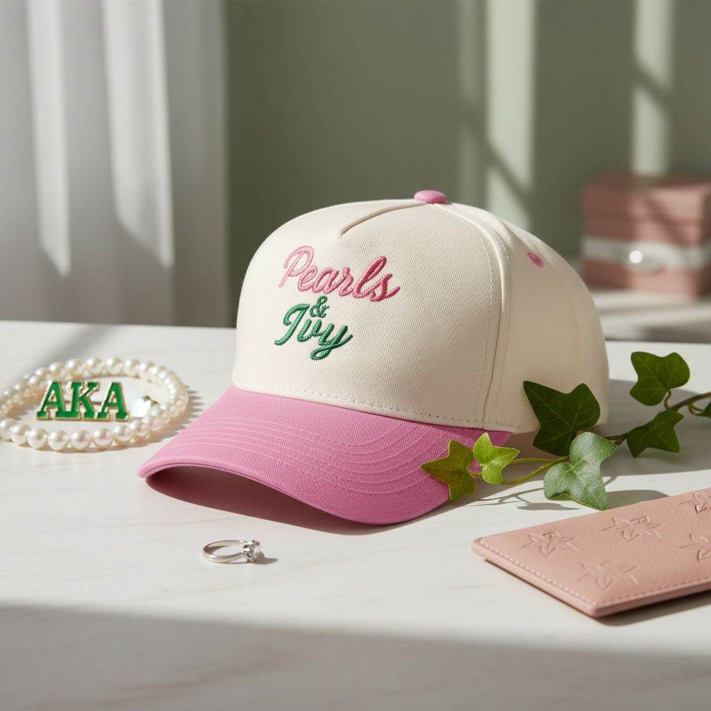 Pearls and Ivy Sorority Baseball Cap