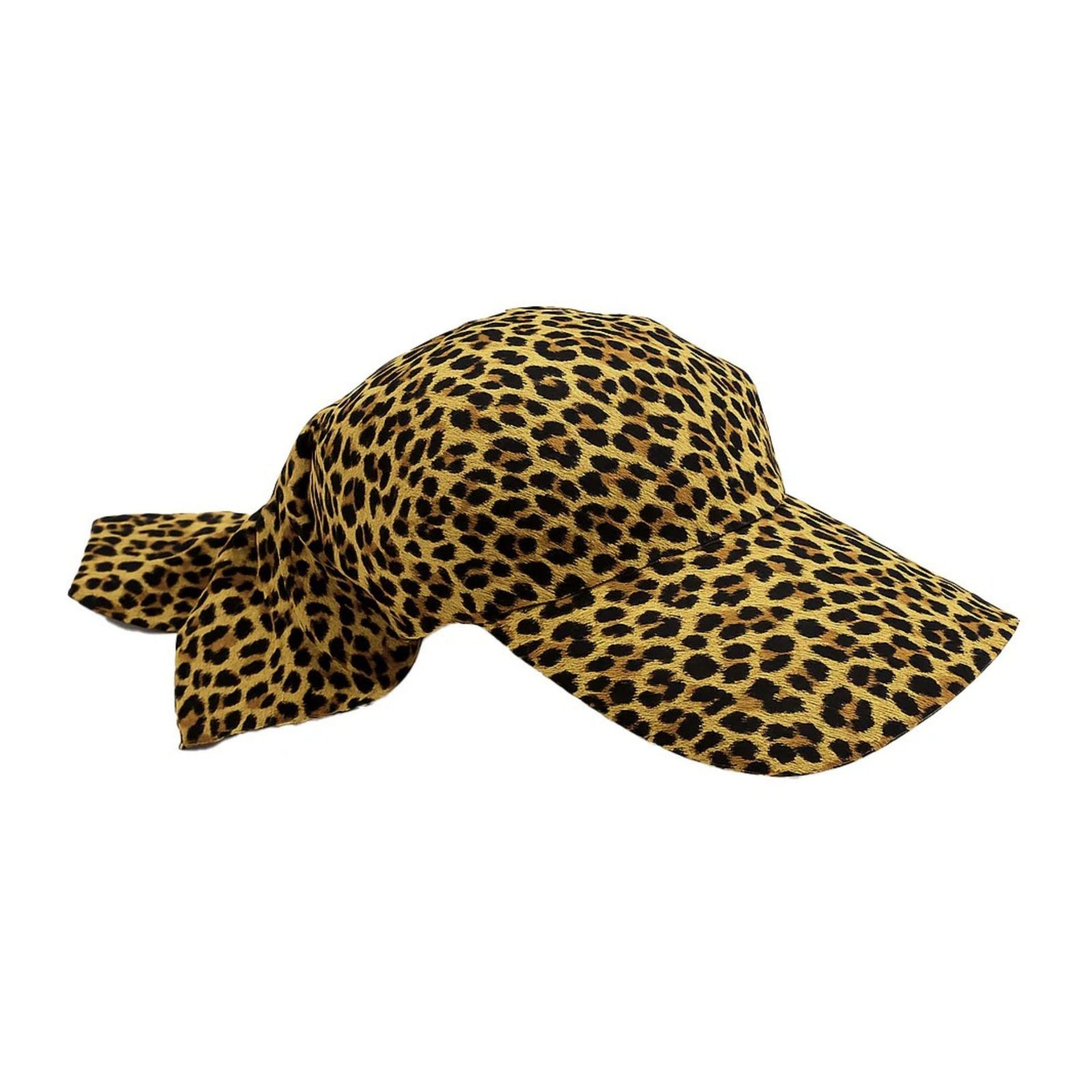 Varsatile Scarf Baseball Cap Leopard Print Hat for Women
