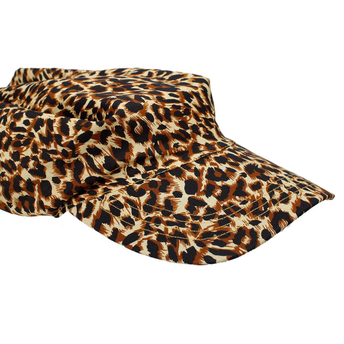 Varsatile Scarf Baseball Cap Leopard Print Hat for Women