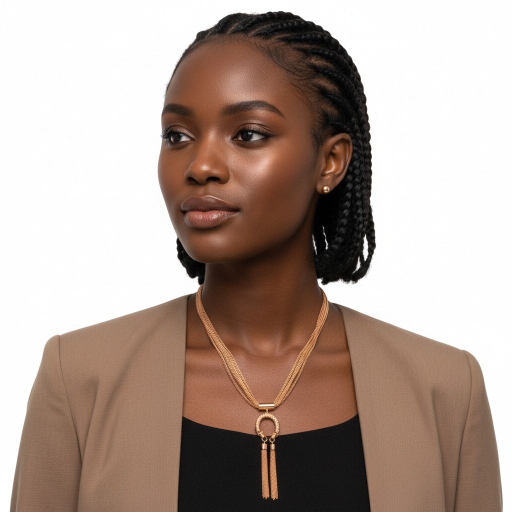 Dragon Horseshoe Pendant with Tassels