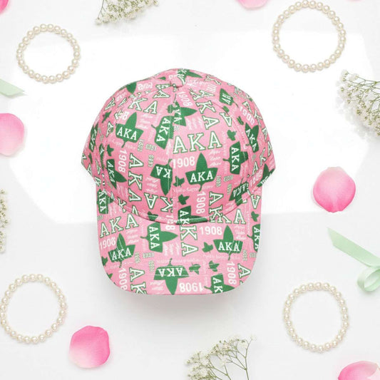 AKA Sorority Pride Graphic Print Baseball Hat