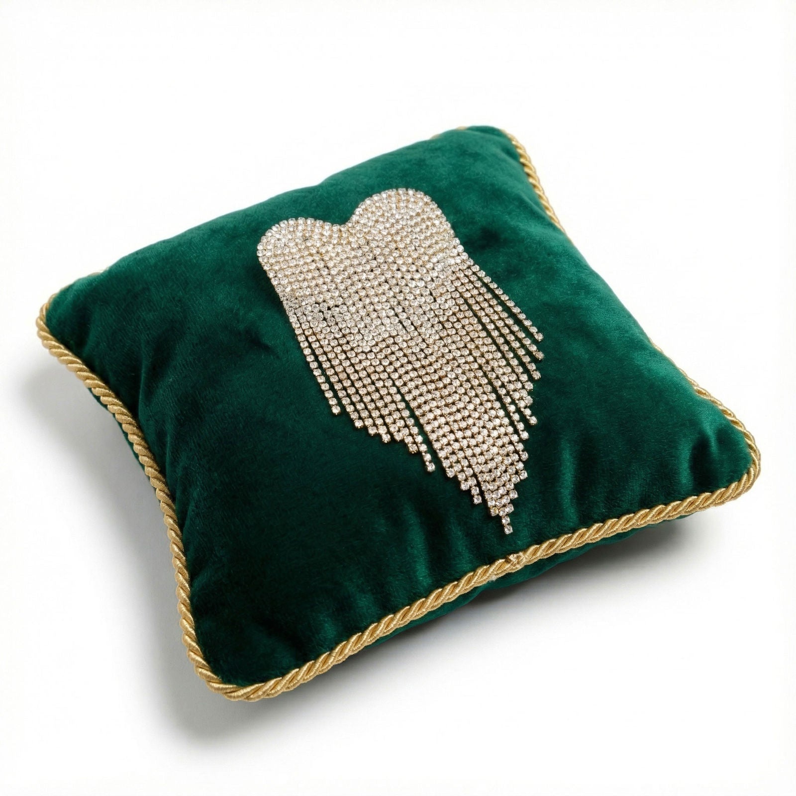 Brooch Gold Playful and Flirty Fringe Heart Pin