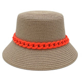 Orange Chain Camel Bucket Hat