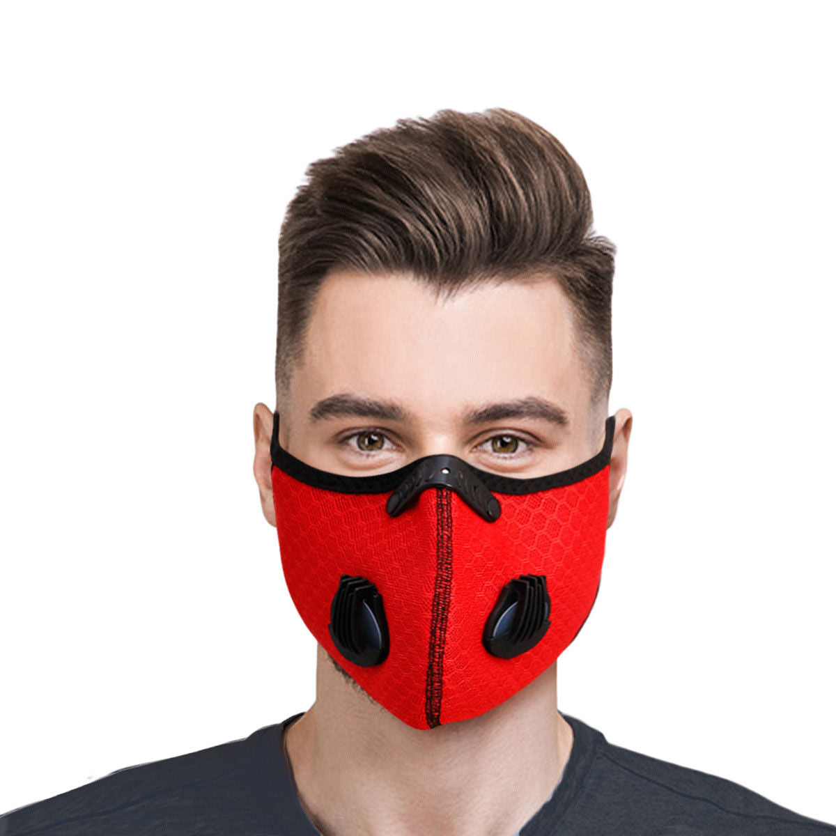 Red Exhalation Valve Sport Mask