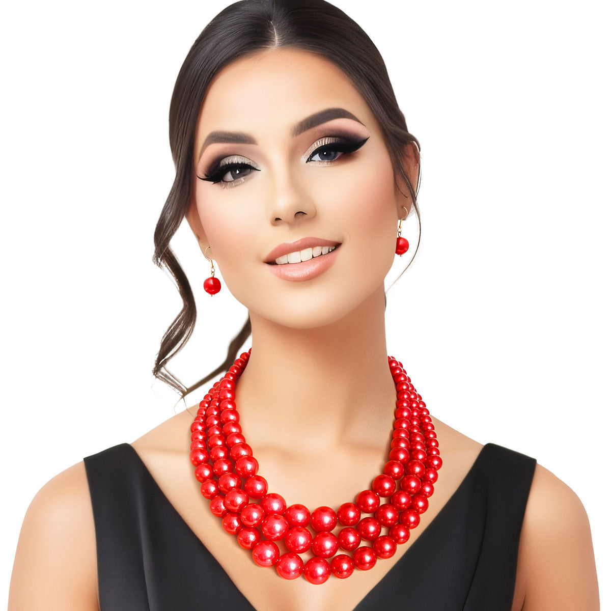 Red Pearl 3 Layer Set