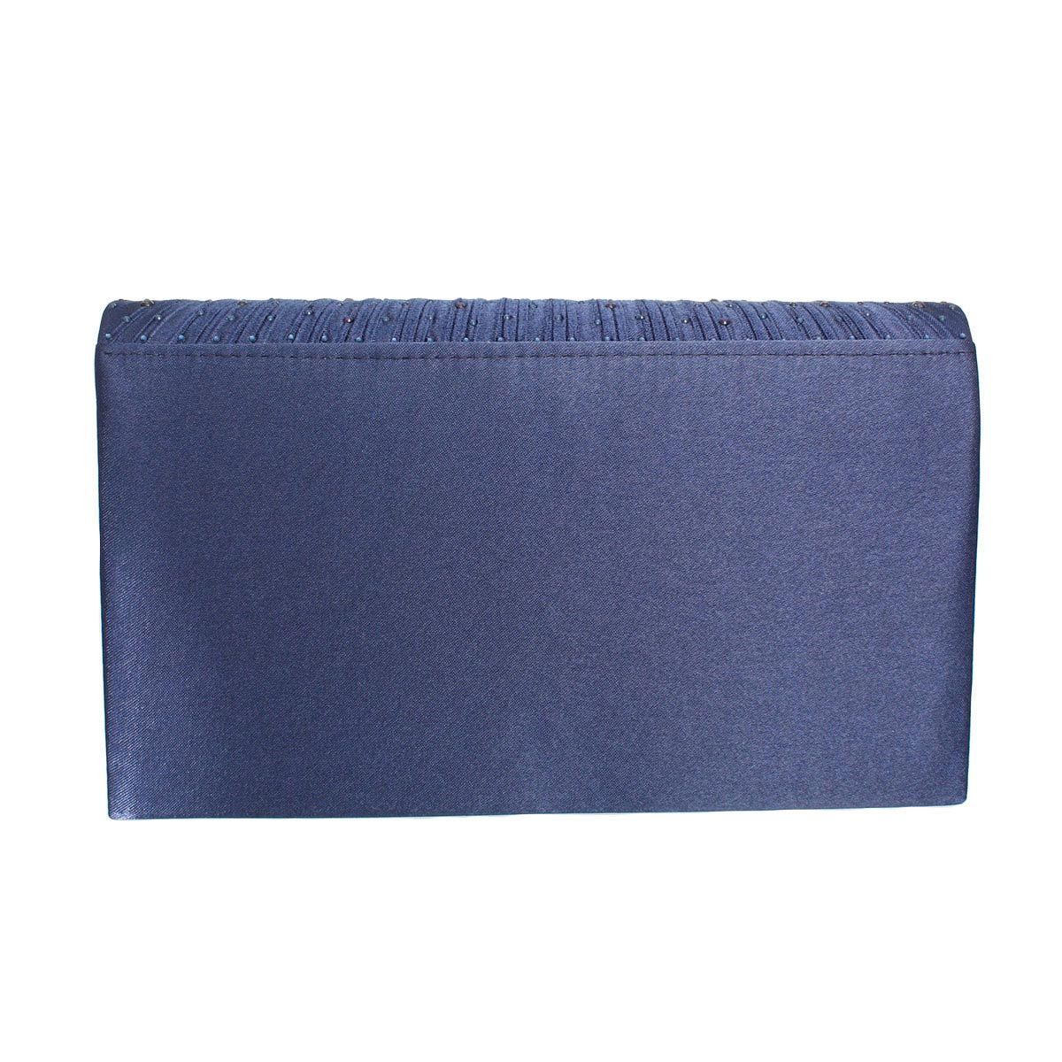 Clutch Navy Ruched Bag for Women