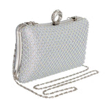 Silver Hardcase Ring Clutch