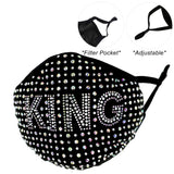 KING Rhinestone Fashion Mask