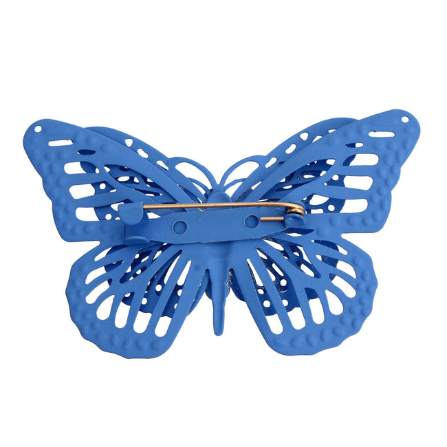 Blue 3D Butterfly Brooch