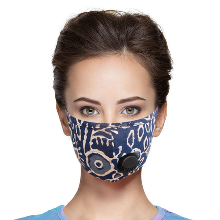 White Zebra Print Face Tube Mask / Scarf I