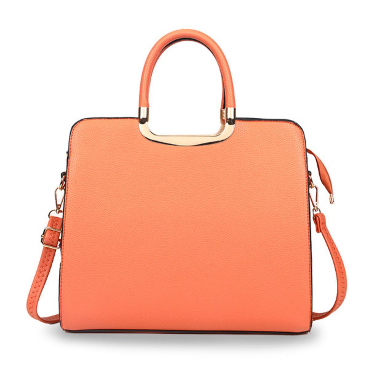 Purse Orange Satchel Handbag for Women