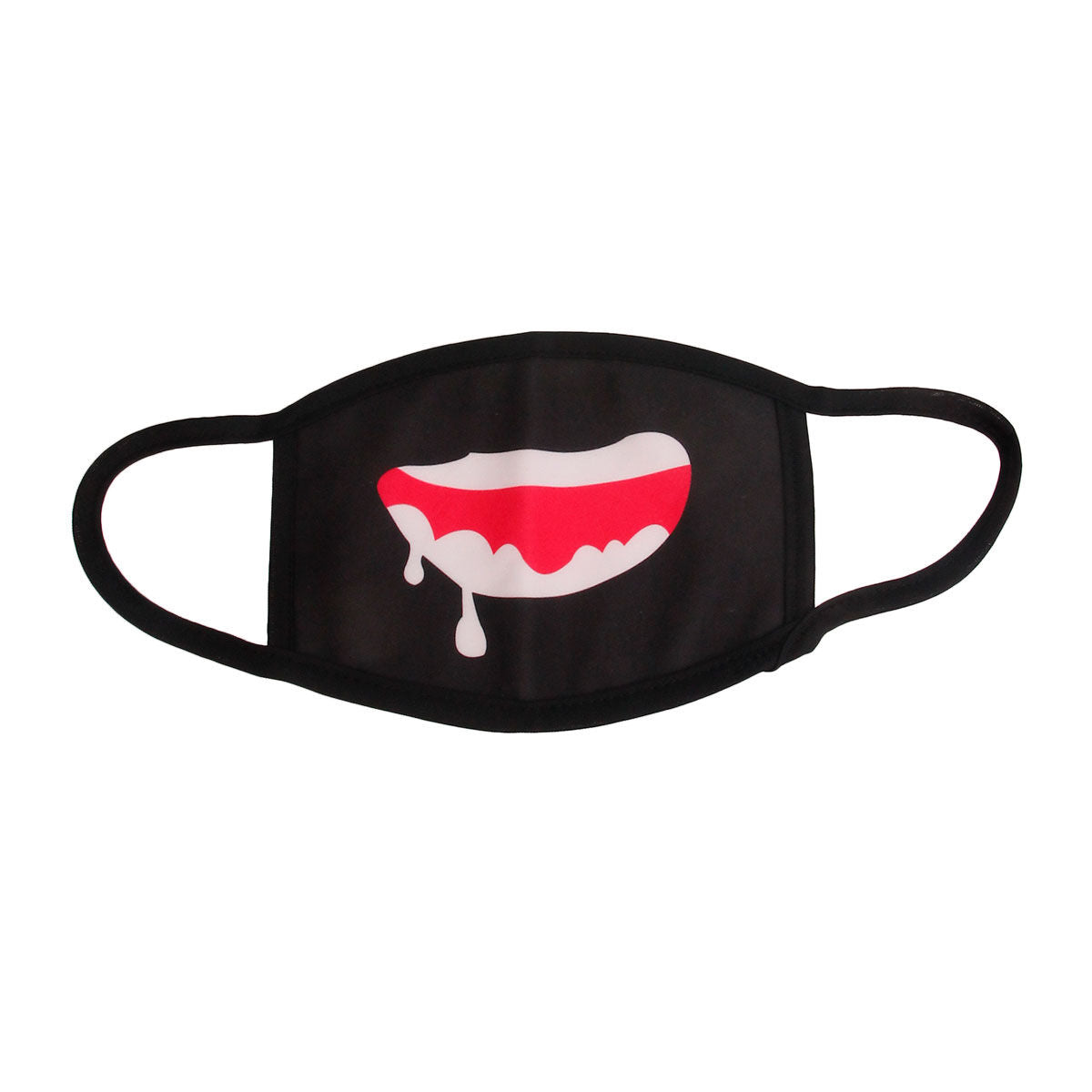 Black Drooling Mouth Mask