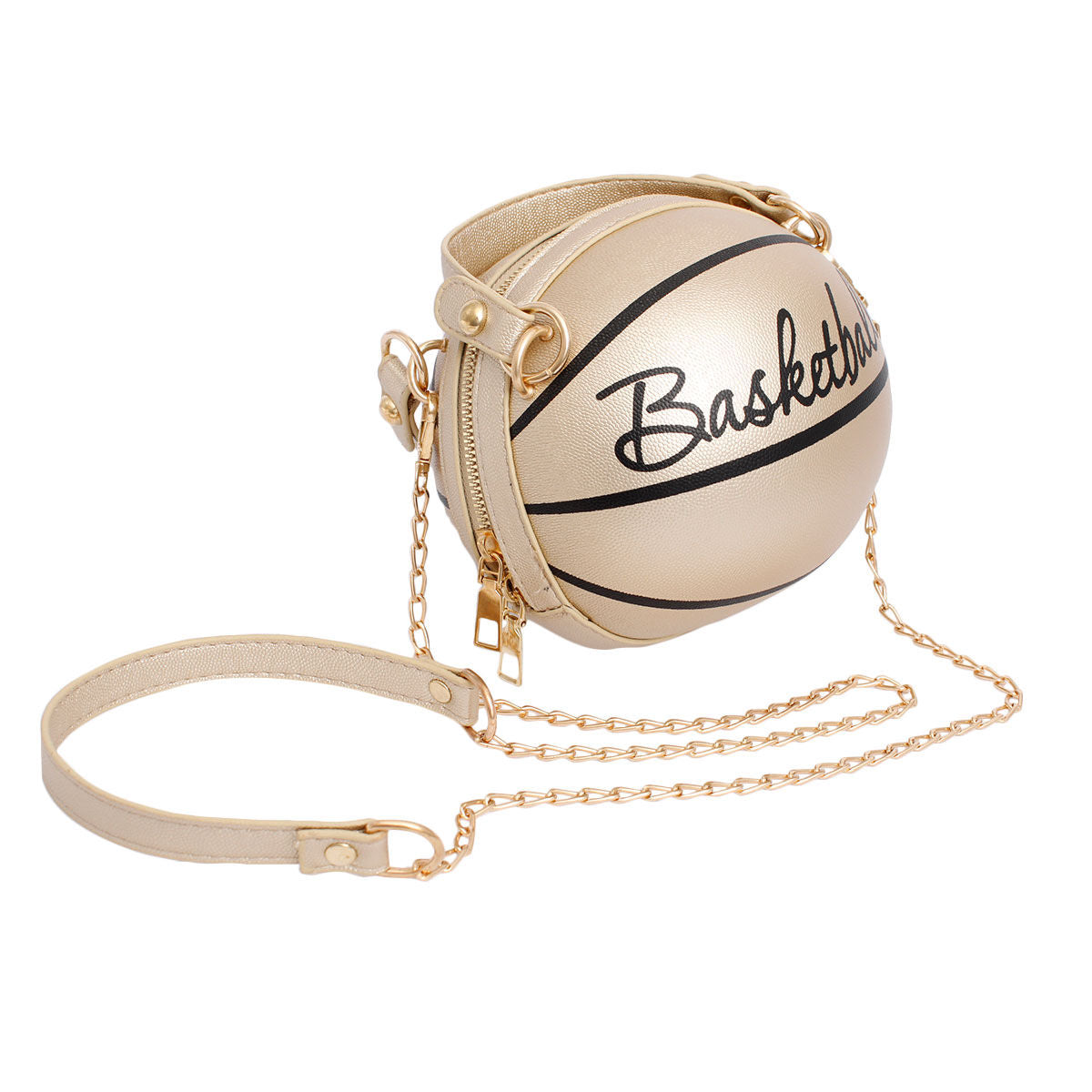 Clutch Gold Basketball Bag for Women