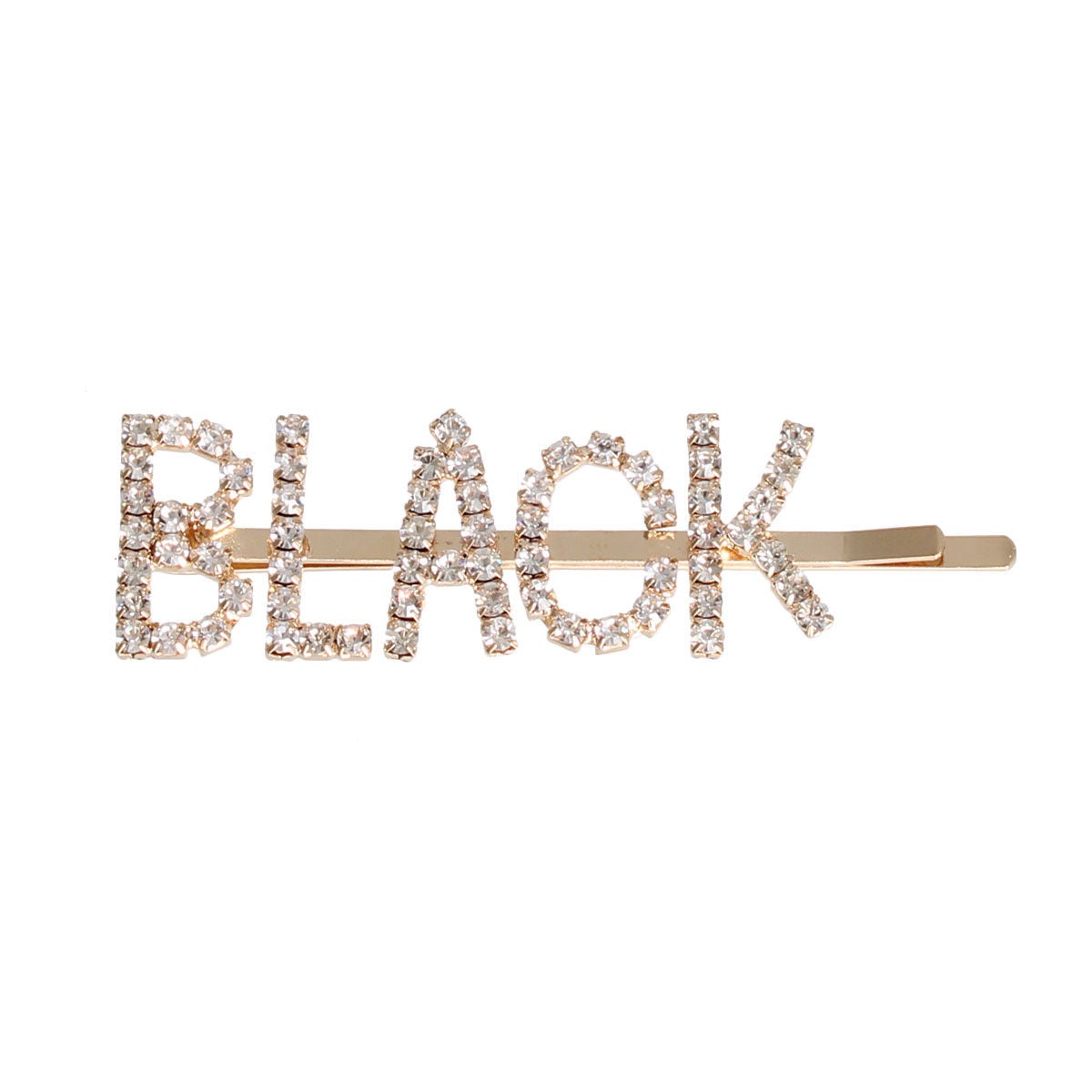 Gold BLACK Sparkle Hair Pin