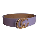 Lavender and Gold C Designer Belt