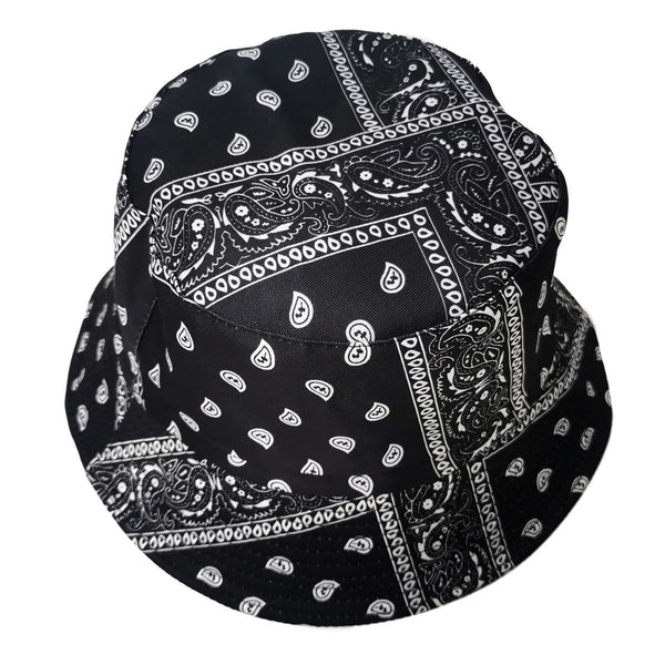 Black Bandana Reversible Bucket Hat