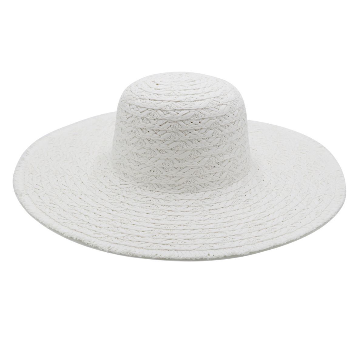 Solid White Floppy Sun Hat
